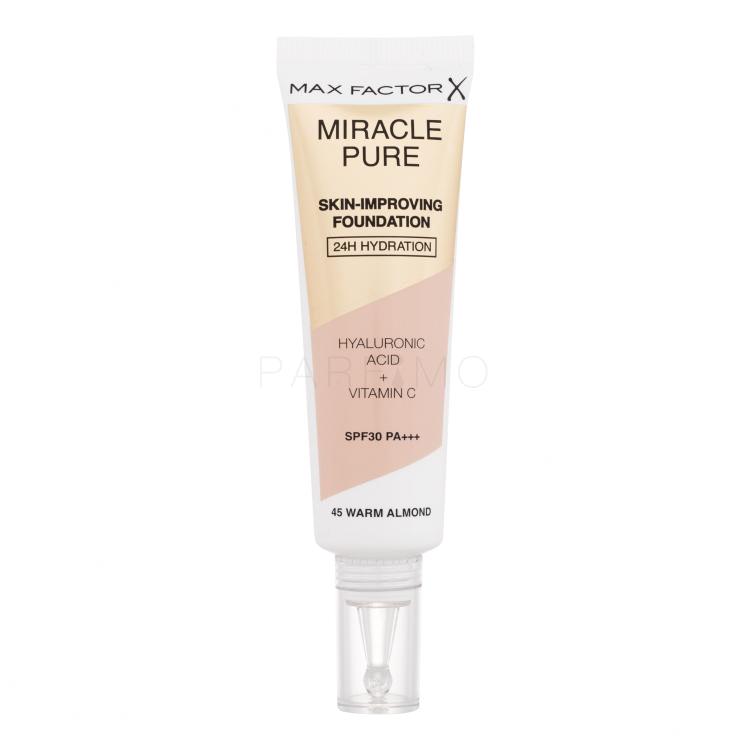 Max Factor Miracle Pure Skin-Improving Foundation SPF30 Puder za žene 30 ml Nijansa 45 Warm Almond