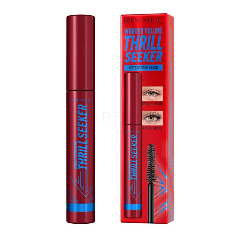 Rimmel London Thrill Seeker Maskara za žene 8 ml Nijansa Waterproof Black