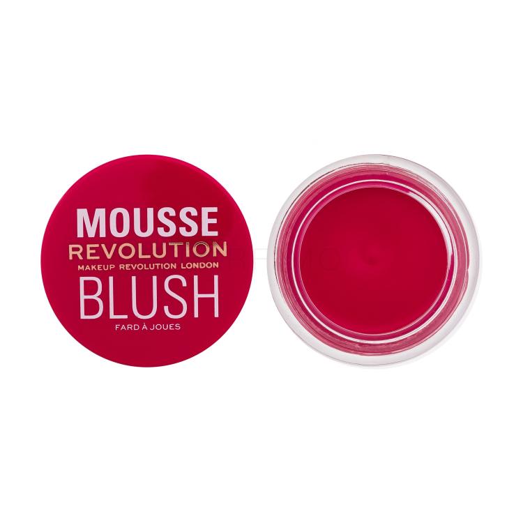 Makeup Revolution London Mousse Blush Rumenilo za žene 6 g Nijansa Juicy Fuchsia Pink