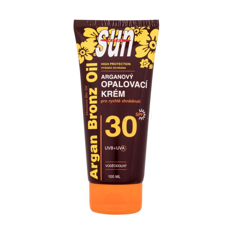 Vivaco Sun Argan Bronz Oil Tanning Cream SPF30 Proizvod za zaštitu od sunca za tijelo 100 ml