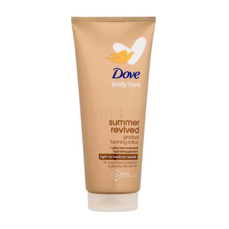 Dove Body Love Summer Revived Gradual Tanning Lotion Proizvod za samotamnjenje za žene 200 ml Nijansa Light to Medium