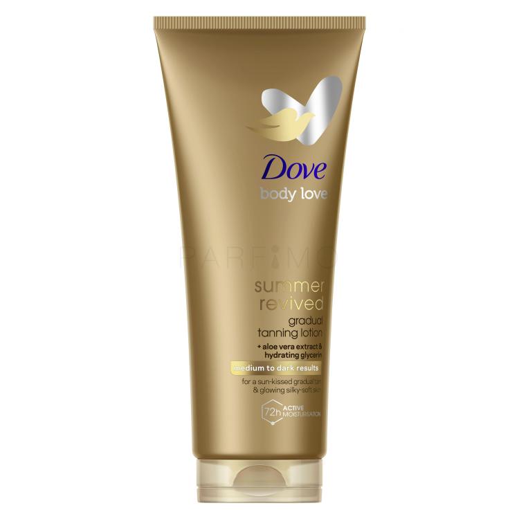 Dove Body Love Summer Revived Gradual Tanning Lotion Proizvod za samotamnjenje za žene 200 ml Nijansa Medium to Dark