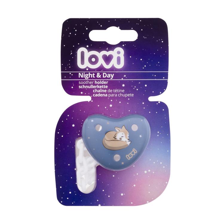 LOVI Night &amp; Day Soother Holder Boy Vezica za dudu za djecu 1 kom