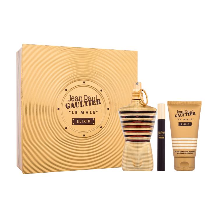 Jean Paul Gaultier Le Male Elixir Poklon set parfem 125 ml + gel za tuširanje 75 ml + parfem 10 ml + limenka