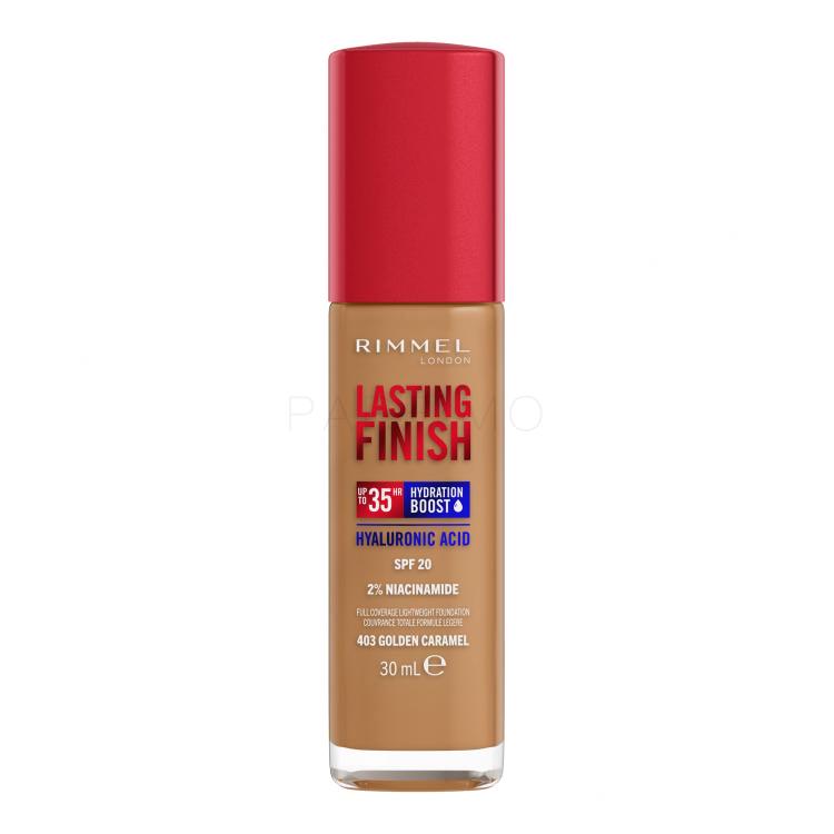 Rimmel London Lasting Finish 35H SPF20 Puder za žene 30 ml Nijansa 403 Golden Caramel