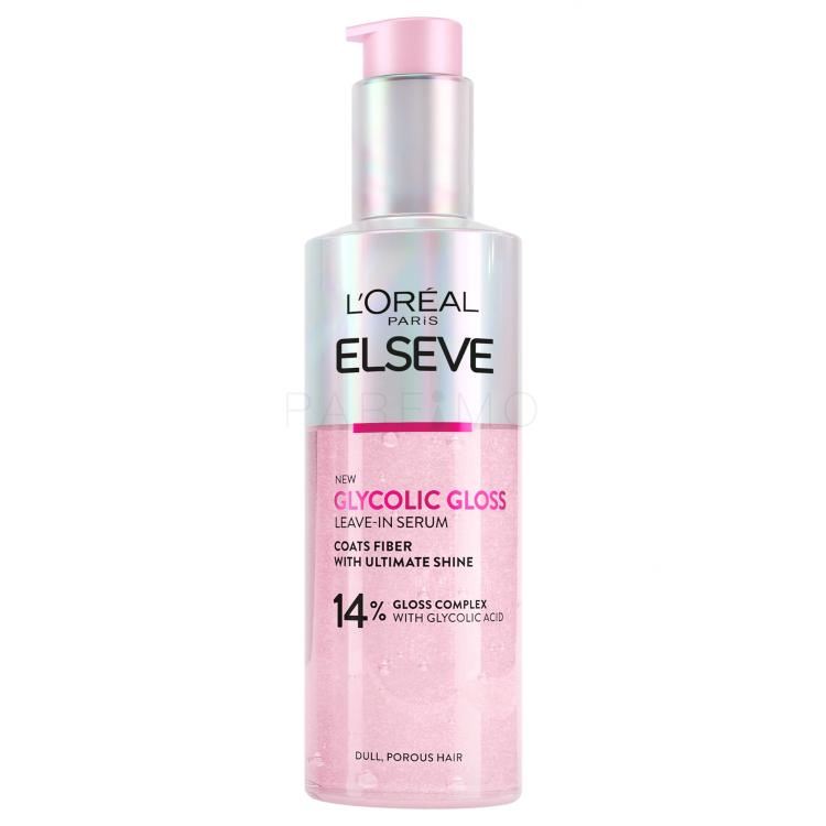 L&#039;Oréal Paris Elseve Glycolic Gloss Leave-In Serum Serum za kosu za žene 150 ml