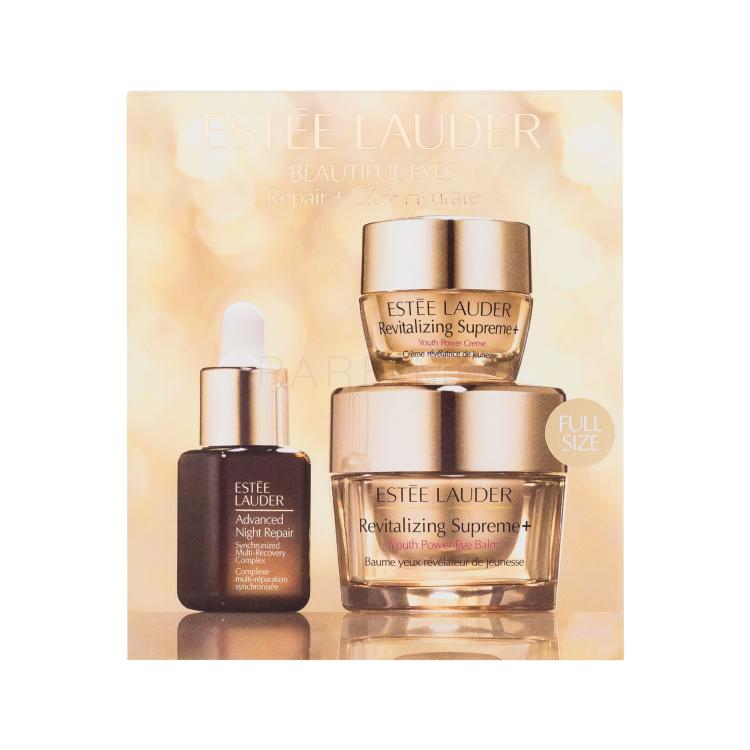 Estée Lauder Beautiful Eyes Repair + Lift + Hydrate Poklon set krema za područje oko očiju Revitalizing Supreme Youth Power Eye Balm 15 ml + krema za lice Revitalizing Supreme Youth Power Creme 7 ml + serum za lice Advanced Night Repair Synchronized Multi-Recovery Complex 7 ml