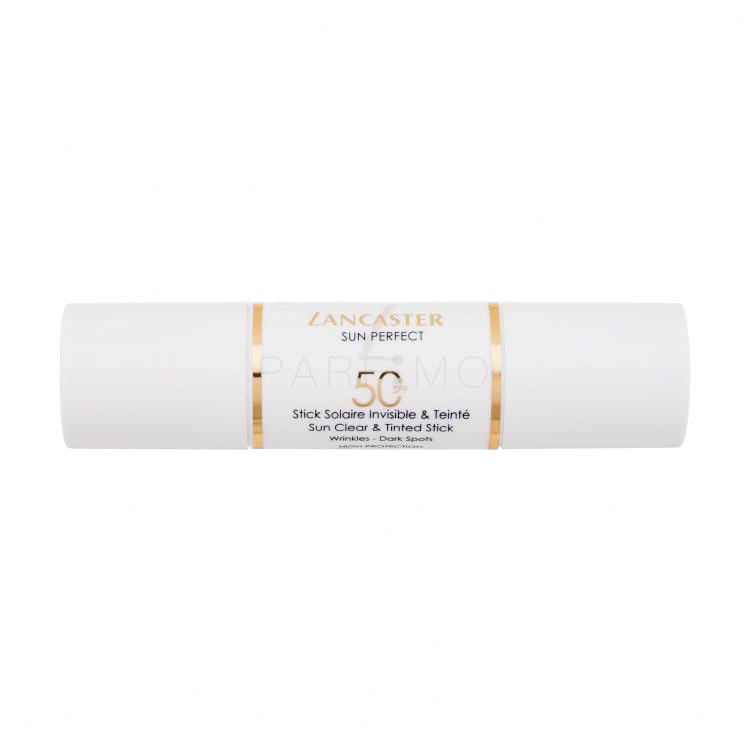 Lancaster Sun Perfect Sun Clear &amp; Tinted Stick SPF50 Proizvod za zaštitu lica od sunca za žene 12 g