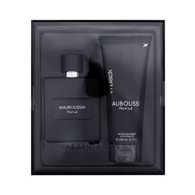 Mauboussin Pour Lui In Black Poklon set parfemska voda 100 ml + gel za tuširanje 200 ml