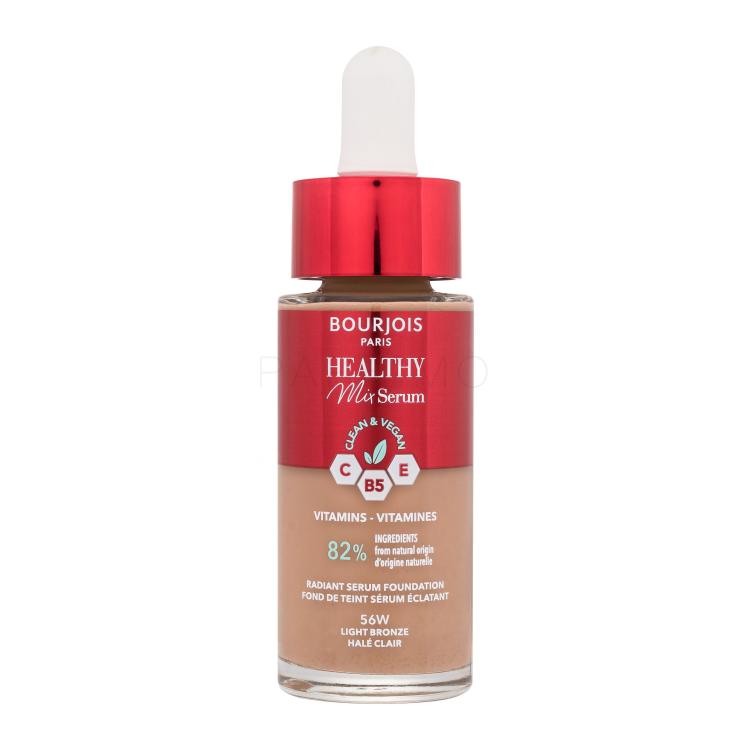 BOURJOIS Paris Healthy Mix Clean &amp; Vegan Serum Foundation Puder za žene 30 ml Nijansa 56W Light Bronze