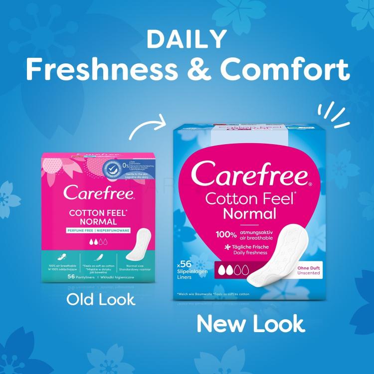 Carefree Cotton Feel Normal Dnevni uložak za žene set