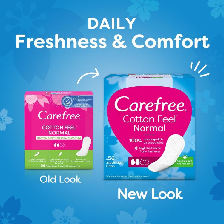 Carefree Cotton Feel Normal Aloe Vera Dnevni uložak za žene set