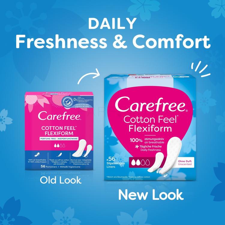 Carefree Cotton Feel Flexiform Dnevni uložak za žene set
