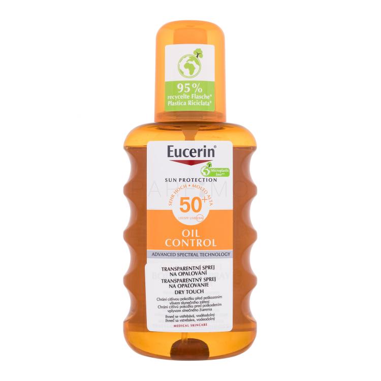 Eucerin Sun Oil Control Dry Touch Transparent Spray SPF50+ Proizvod za zaštitu od sunca za tijelo 200 ml