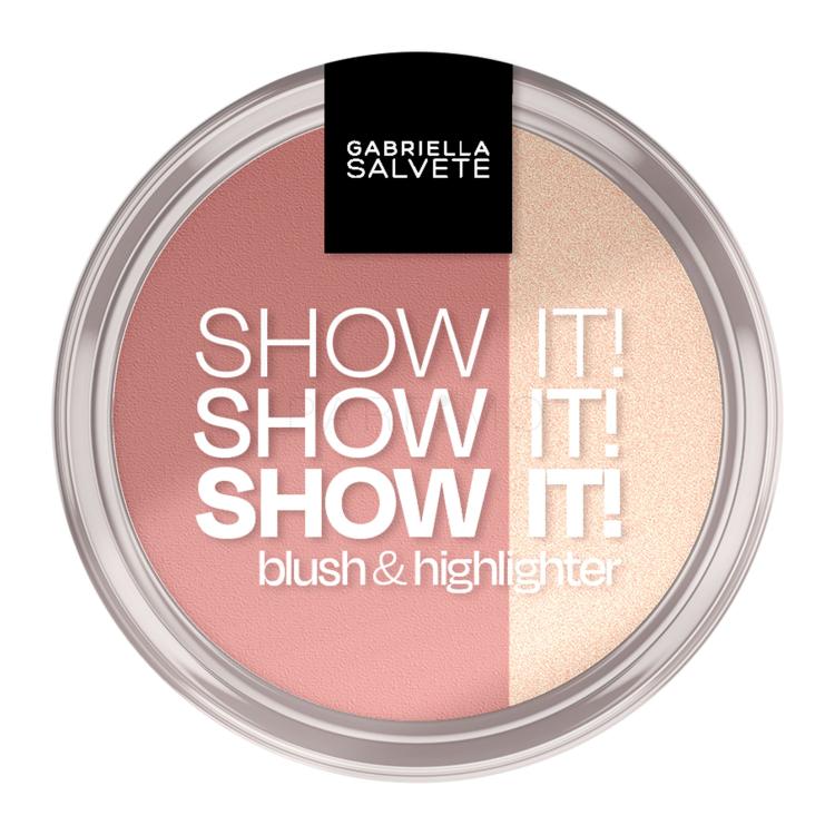 Gabriella Salvete Show It! Blush &amp; Highlighter Rumenilo za žene 9 g Nijansa 02