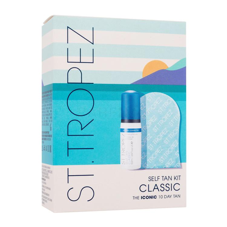 St.Tropez Self Tan Classic Kit Poklon set pjena za samotamnjenje Self Tan Classic Bronzing Mousse 50 ml + rukavica za nanošenje proizvoda za samotamnjenje 1 kom