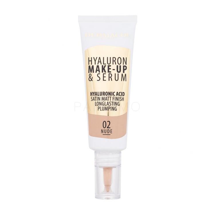 Dermacol Hyaluron Make-Up &amp; Serum Puder za žene 25 g Nijansa 02 Nude