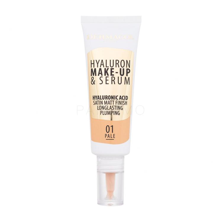 Dermacol Hyaluron Make-Up &amp; Serum Puder za žene 25 g Nijansa 01 Pale