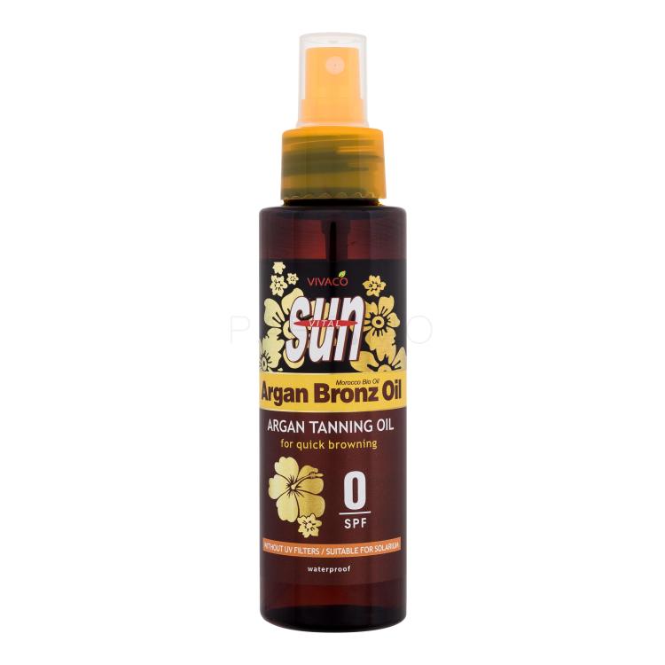 Vivaco Sun Argan Bronz Oil Tanning Oil SPF0 Proizvod za zaštitu od sunca za tijelo 100 ml