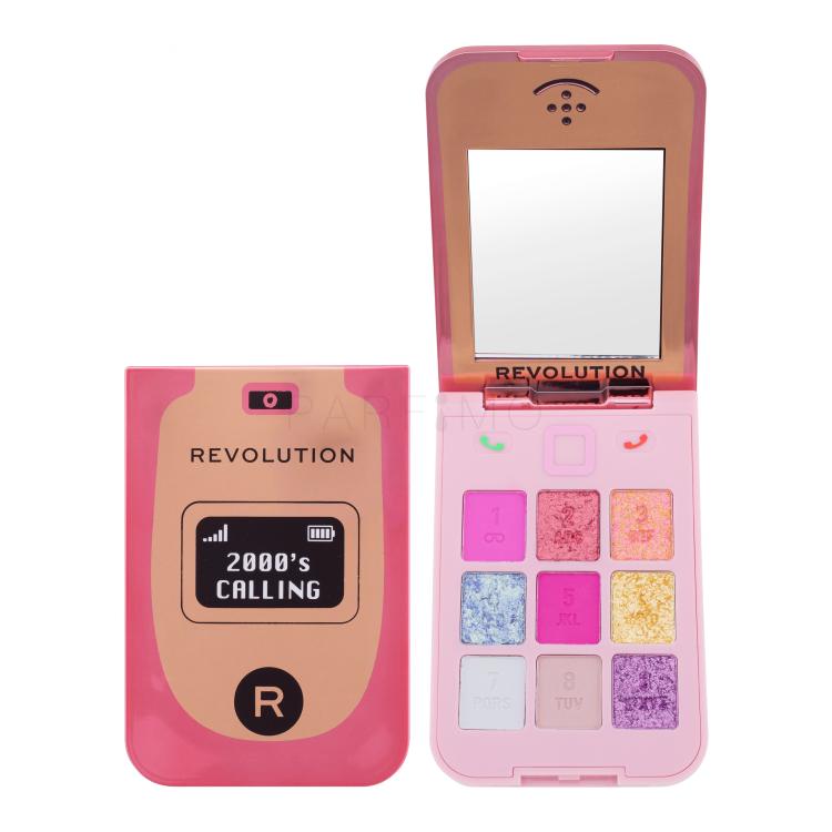 Makeup Revolution London Y2K Baby Flip Phone Eyeshadow Palette Sjenilo za oči za žene 3,6 g Nijansa 2000&#039;s Calling