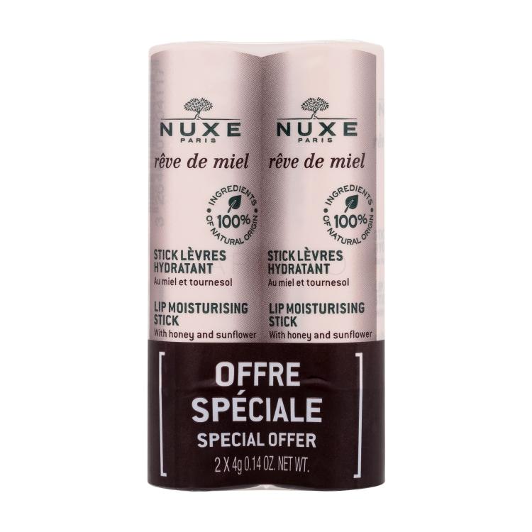 NUXE Rêve de Miel Lip Moisturising Stick Balzam za usne za žene 2x4 g