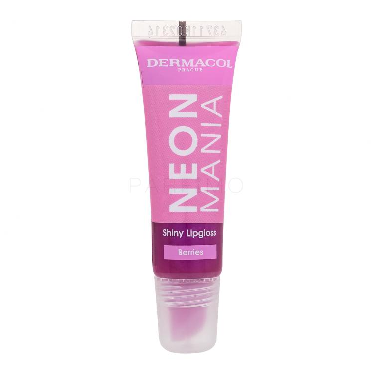 Dermacol Neon Mania Shiny Lipgloss Sjajilo za usne za žene 10 ml Nijansa Berries