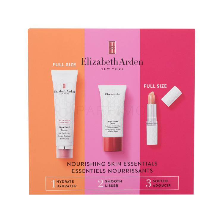 Elizabeth Arden Eight Hour Cream Nourishing Skin Essentials SET2 Poklon set balzam za tijelo Eight Hour Cream Skin Protectant 50 ml + krema za ruke Eight Hour Cream Intensive Moisturizing Hand Treatment 30 ml + balzam za usne Eight Hour Cream Lip Protectant Stick SPF15 3,7 g