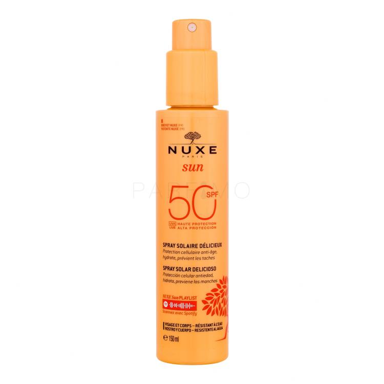 NUXE Sun Delicious Spray SPF50 Proizvod za zaštitu od sunca za tijelo 150 ml tester