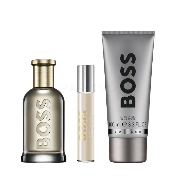 HUGO BOSS Boss Bottled Poklon set parfemska voda 100 ml + parfemska voda 10 ml + gel za tuširanje 100 ml