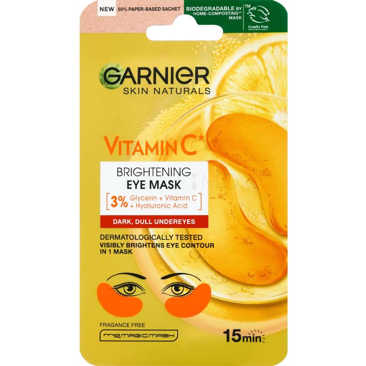 Garnier Skin Naturals Vitamin C Brightening Eye Mask Maska za područje oko očiju za žene 1 kom