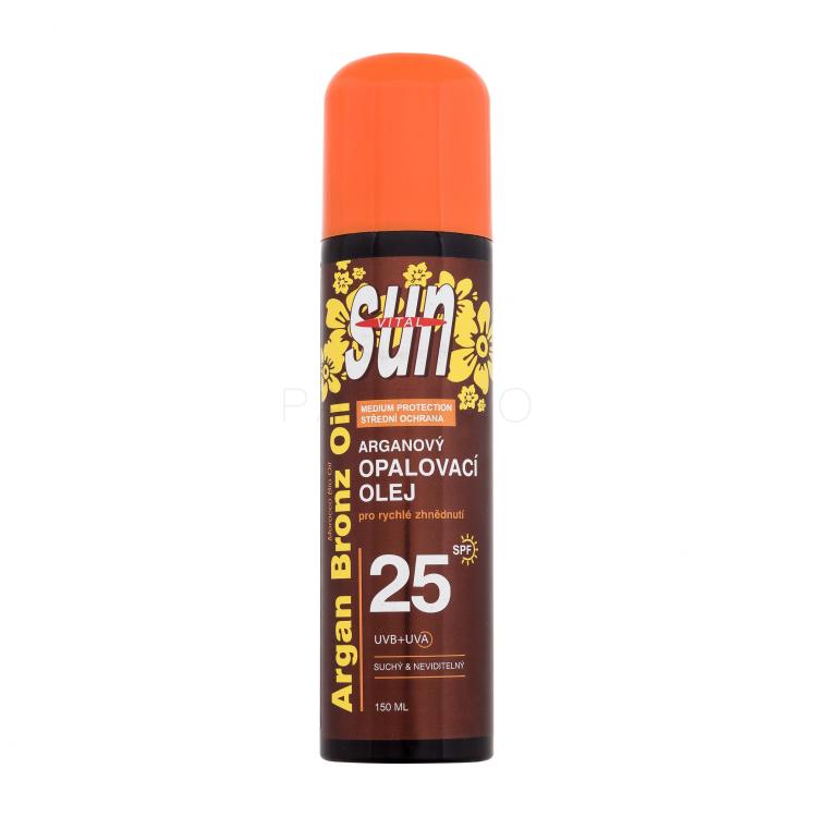 Vivaco Sun Argan Bronz Oil Spray SPF25 Proizvod za zaštitu od sunca za tijelo 150 ml