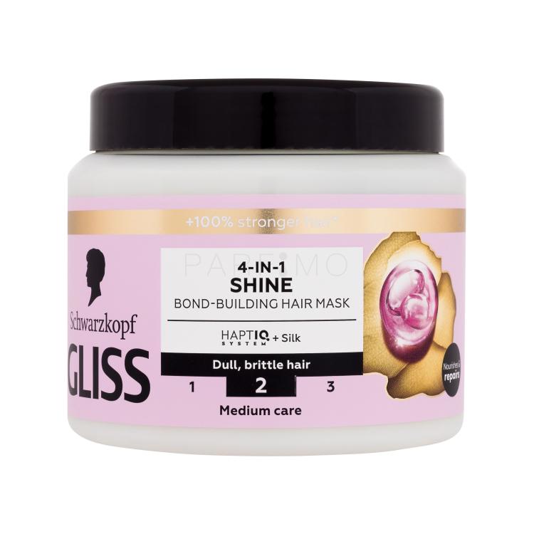 Schwarzkopf Gliss Shine 4-in-1 Hair Mask Maska za kosu za žene 400 ml