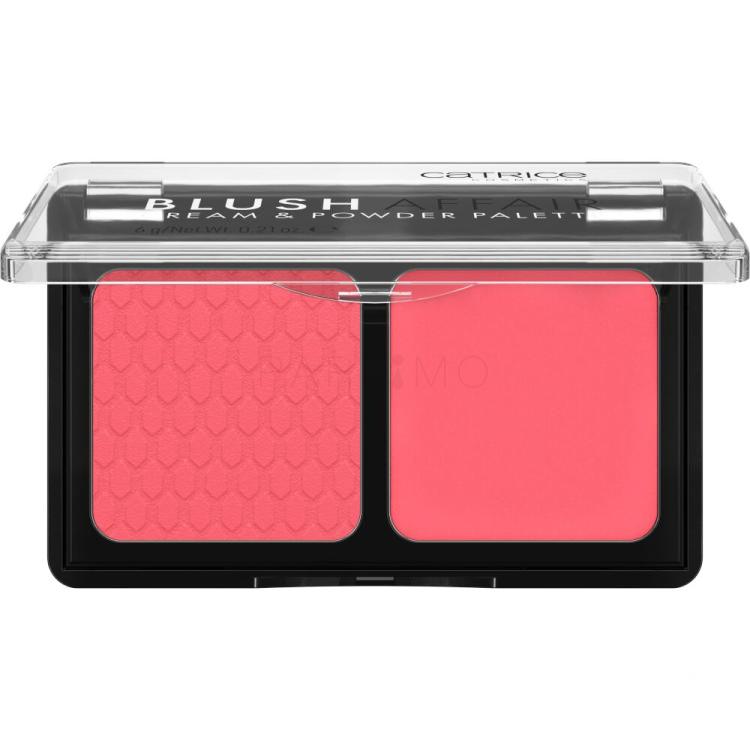 Catrice Blush Affair Cream &amp; Powder Palette Rumenilo za žene 6 g Nijansa 010 Stunning Strawberry