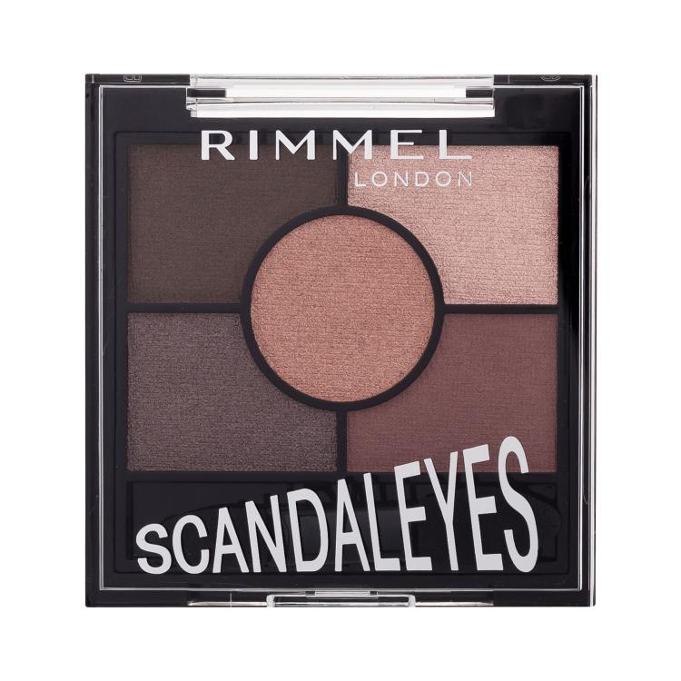 Rimmel London Scandaleyes 5 Pan Eyeshadow Palette Sjenilo za oči za žene 3,8 g Nijansa 003 Rose Quartz