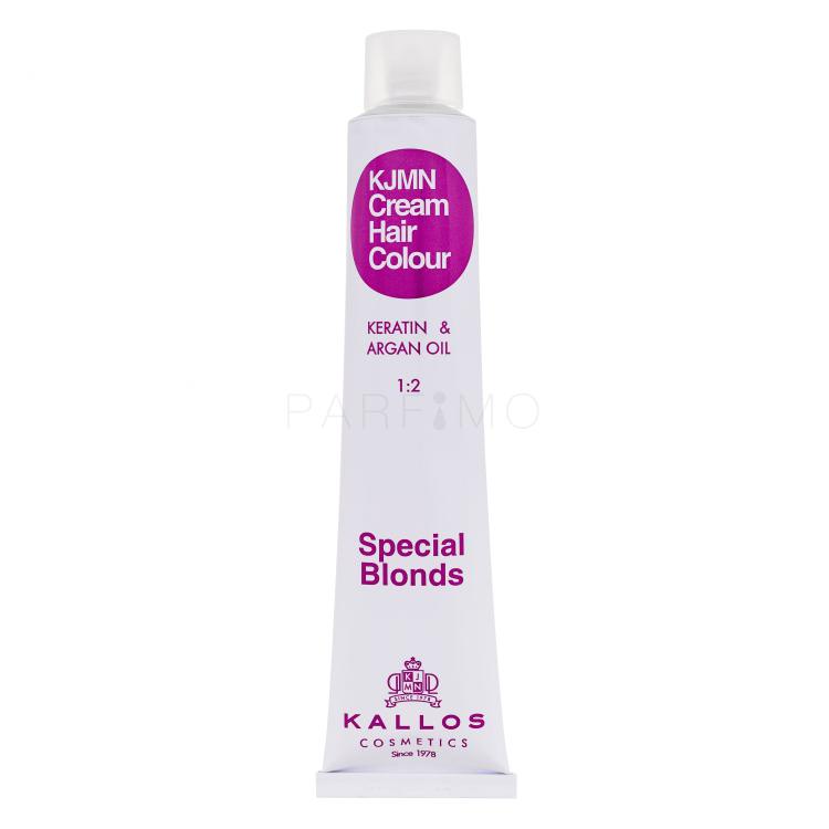 Kallos Cosmetics KJMN Cream Hair Colour Keratin &amp; Argan Oil Special Blonds Boja za kosu za žene 100 ml Nijansa 12.20 Special Ultra Violet Blond