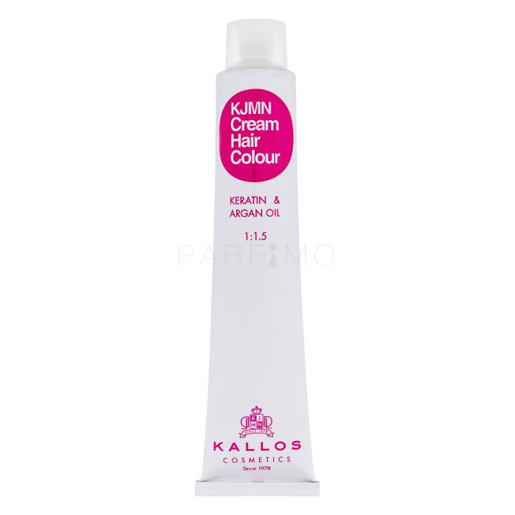 Kallos Cosmetics KJMN Cream Hair Colour Keratin &amp; Argan Oil Boja za kosu za žene 100 ml Nijansa 1.0 Black