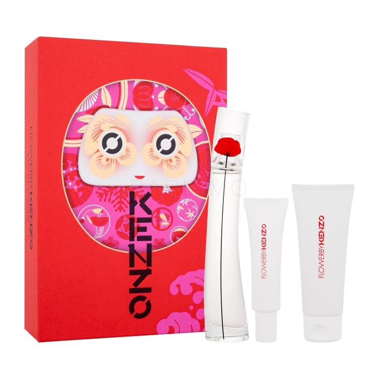 KENZO Flower By Kenzo Poklon set parfemska voda 50 ml + losion za tijelo 75 ml + krema za ruke 20 ml