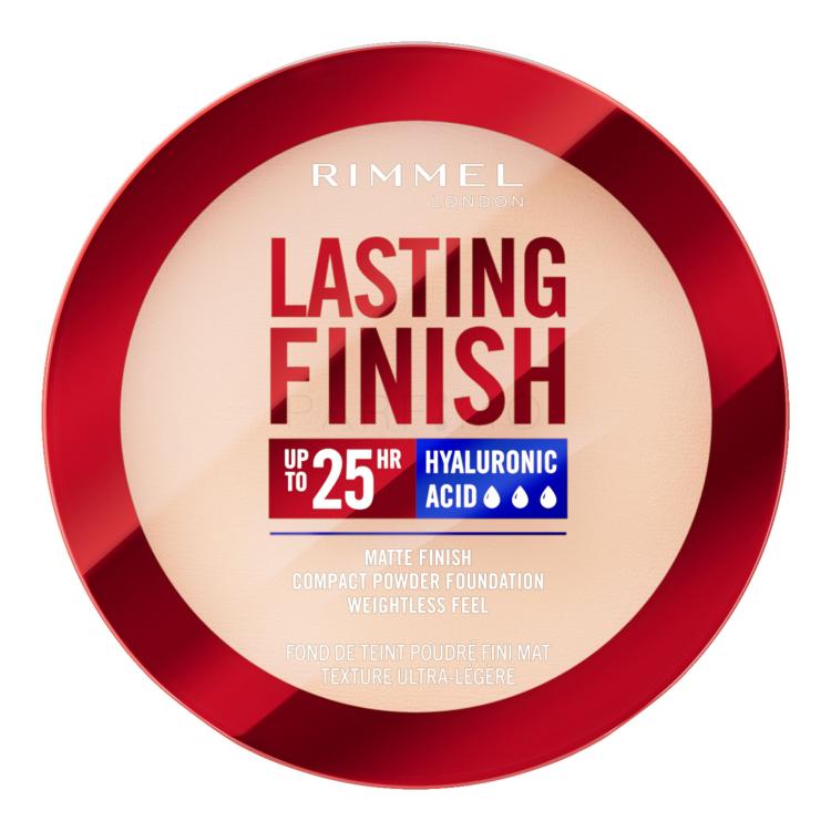 Rimmel London Lasting Finish 25H Compact Powder Foundation SPF20 Puder za žene 7 g Nijansa 001 Fair Porcelain