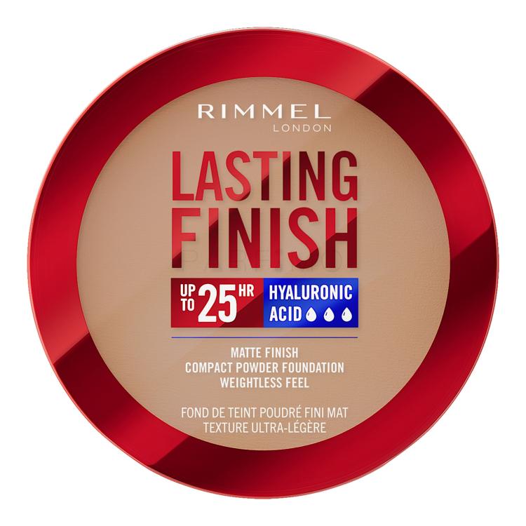 Rimmel London Lasting Finish 25H Compact Powder Foundation SPF20 Puder za žene 7 g Nijansa 010 Latte