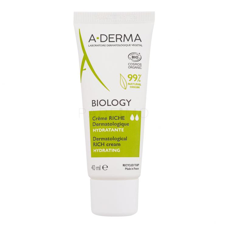 A-Derma Biology Dermatological Rich Cream Dnevna krema za lice za žene 40 ml