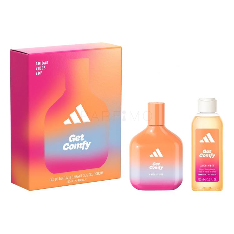 Adidas Vibes Get Comfy Poklon set parfemska voda 100 ml + gel za tuširanje 100 ml