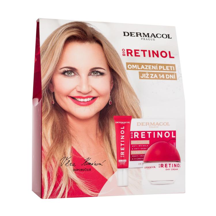 Dermacol Bio Retinol Poklon set dnevna krema za lice Bio Retinol 50 ml + krema za područje oko očiju Bio Retinol 15 ml