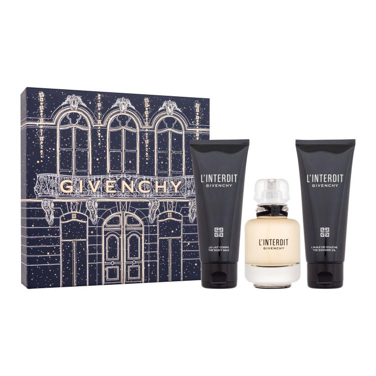 Givenchy L&#039;Interdit Poklon set parfemska voda 50 ml + losion za tijelo 75 ml + gel za tuširanje 75 ml