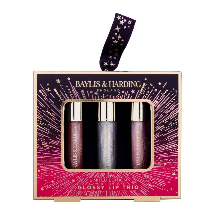 Baylis &amp; Harding Moonlight Fig Glossy Lip Trio Poklon set sjajilo za usne 3 x 2,5 ml