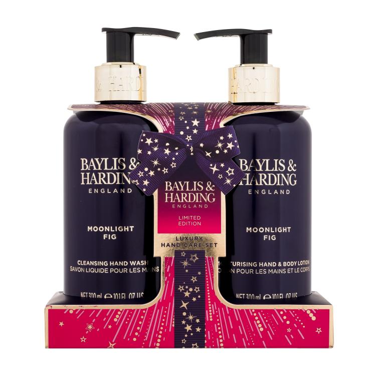 Baylis &amp; Harding Moonlight Fig Luxury Hand Care Set Poklon set tekući sapun 300 ml + losion za tijelo 300 ml