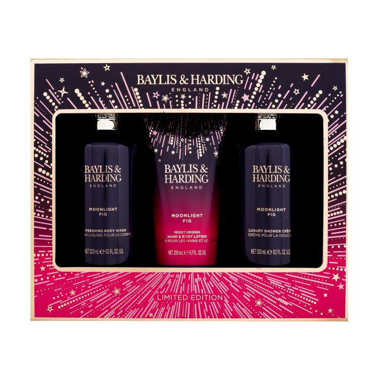 Baylis &amp; Harding Moonlight Fig Poklon set gel za tuširanje 300 ml + losion za tijelo 200 ml + krema za tuširanje 300 ml