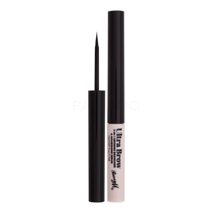 Barry M Ultra Brow 2-in-1 Defining Browliner &amp; Nourishing Serum Olovka za obrve za žene 1,7 ml Nijansa Black