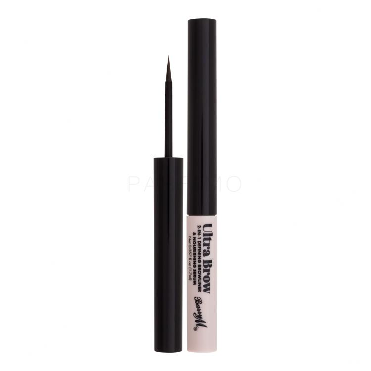 Barry M Ultra Brow 2-in-1 Defining Browliner &amp; Nourishing Serum Olovka za obrve za žene 1,7 ml Nijansa Dark Brown