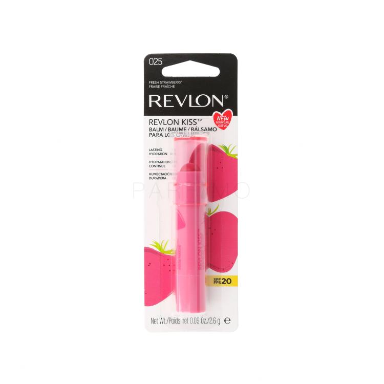 Revlon Revlon Kiss SPF20 Balzam za usne za žene 2,6 g Nijansa 025 Fresh Strawberry oštećena ambalaža