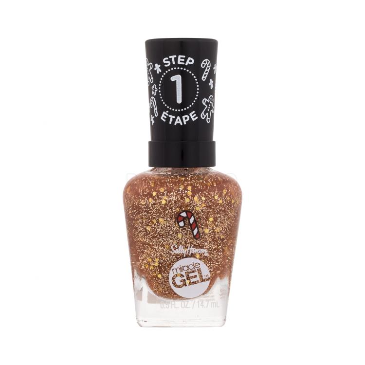 Sally Hansen Miracle Gel Gingerbread Kisses Collection Lak za nokte za žene 14,7 ml Nijansa 914 Less Bitter, More Gliter